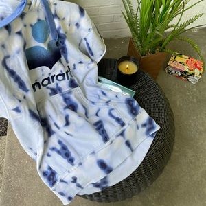 Isabel Marant Hoodie, cut off sleeves, tie dye print